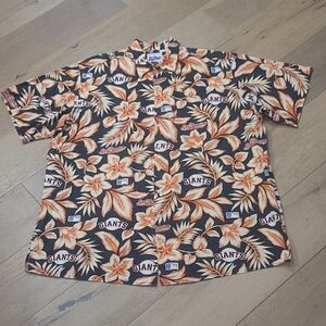 EUC Reyn Spooner San Francisco Giants Hawaiian Shirt Men's sz XXL Tall Button Up